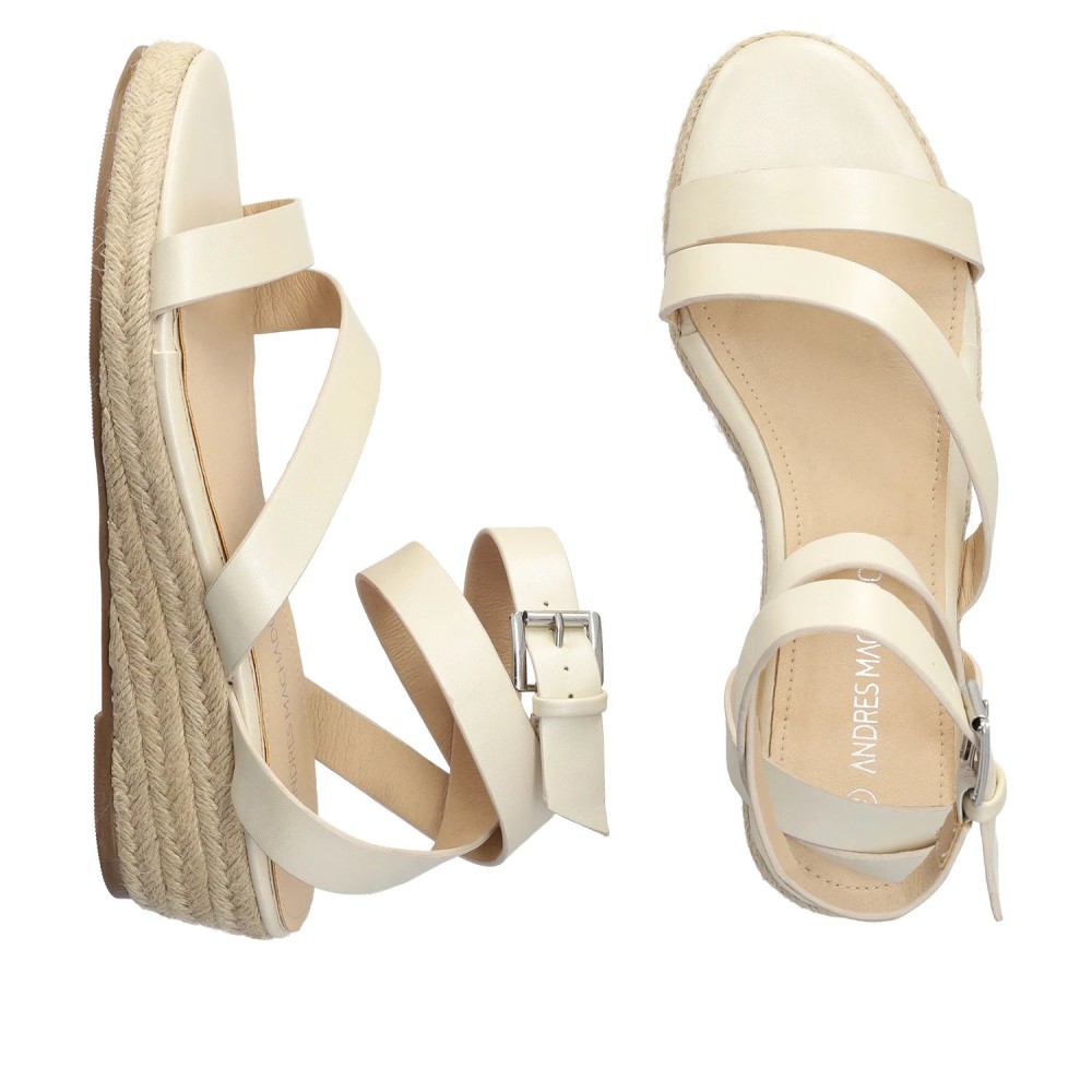 Andres Machado 5668-13 Wedge Beige 5cm Andres Machado 5668-13 Wedge Beige 5cm