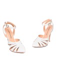 Andres Machado 5673-02 High Heeled Pump White 11cm Andres Machado 5673-02 High Heeled Pump White 11cm