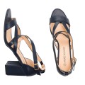 Andres Machado 5684-18 High Heeled Sandal Blue 9cm Andres Machado 5684-18 High Heeled Sandal Blue 9cm