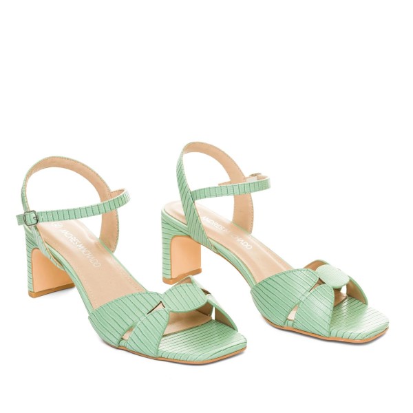 Andres Machado 5687-19 High Heeled Sandal Menta 7.5cm Andres Machado 5687-19 High Heeled Sandal Menta 7.5cm