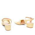 Andres Machado 5695-24 Heeled Sandal Yellow 5.5cm Andres Machado 5695-24 Heeled Sandal Yellow 5.5cm