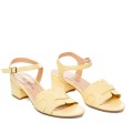 Andres Machado 5695-24 Heeled Sandal Yellow 5.5cm Andres Machado 5695-24 Heeled Sandal Yellow 5.5cm
