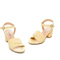 Andres Machado 5695-24 Heeled Sandal Yellow 5.5cm Andres Machado 5695-24 Heeled Sandal Yellow 5.5cm