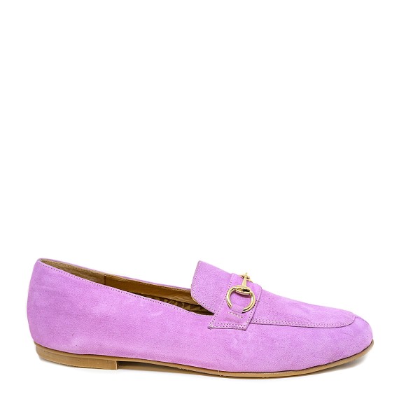 BigShoes GA1147-10 Leather Moccasin Purlple BigShoes GA1147-10 Leather Moccasin Purlple
