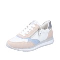 Remonte D0H01-80 Ανατομικό Δερμάτινο Sneaker Λευκό/Ροζ