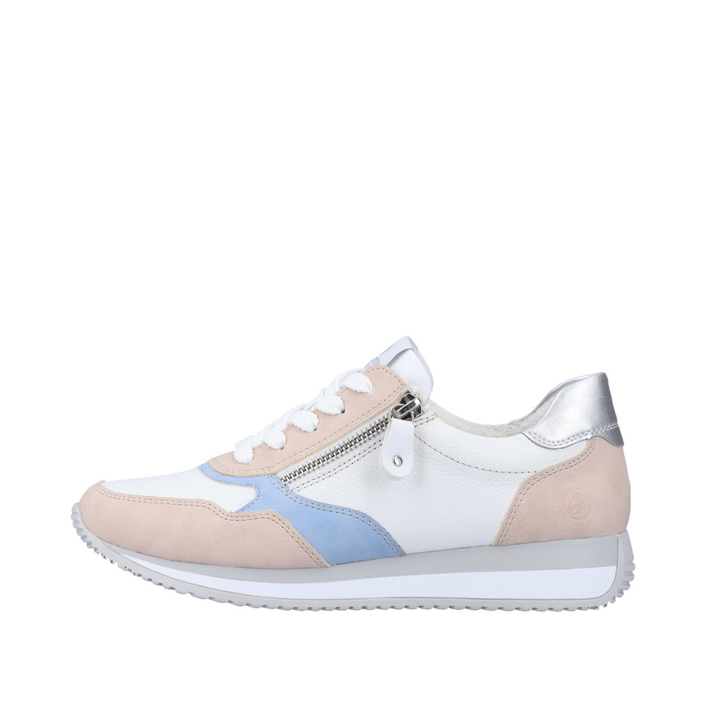Remonte D0H01-80 Ανατομικό Δερμάτινο Sneaker Λευκό/Ροζ