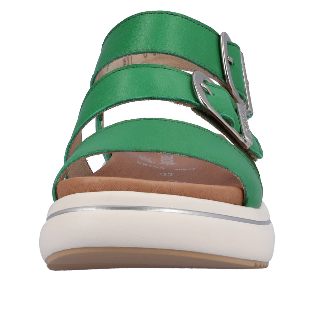 Remonte D0L50-52 Anatomical Leather Sandal Green