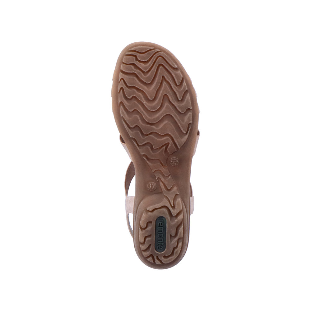 Remonte R3654-31 Anatomic Leather Sandal Rose/Gold