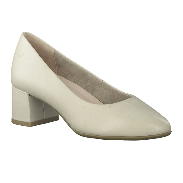 Tamaris 52300-20-411 Anatomic Leather Heel Ivory 5cm Tamaris 52300-20-411 Anatomic Leather Heel Ivory 5cm
