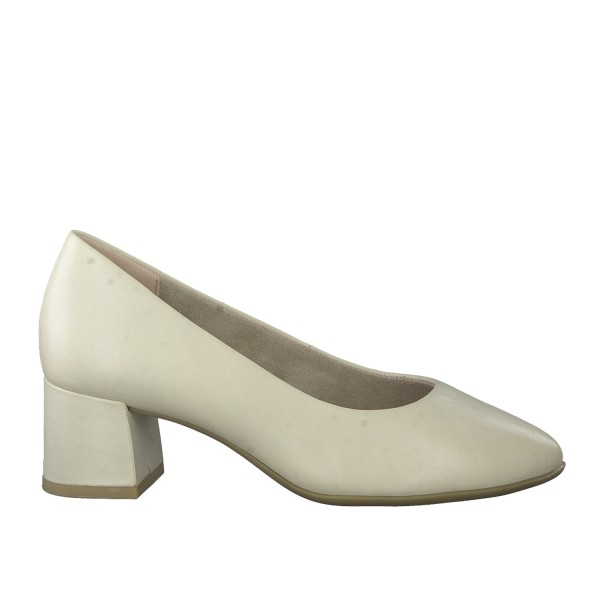 Tamaris 52300-20-411 Anatomic Leather Heel Ivory 5cm Tamaris 52300-20-411 Anatomic Leather Heel Ivory 5cm