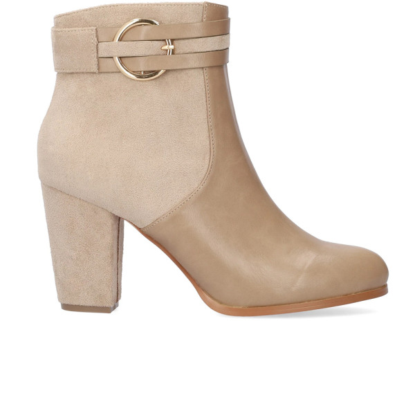Andres Machado AM4235-13 High Heeled Ankle Boot Beige 9cm Andres Machado AM4235-13 High Heeled Ankle Boot Beige 9cm