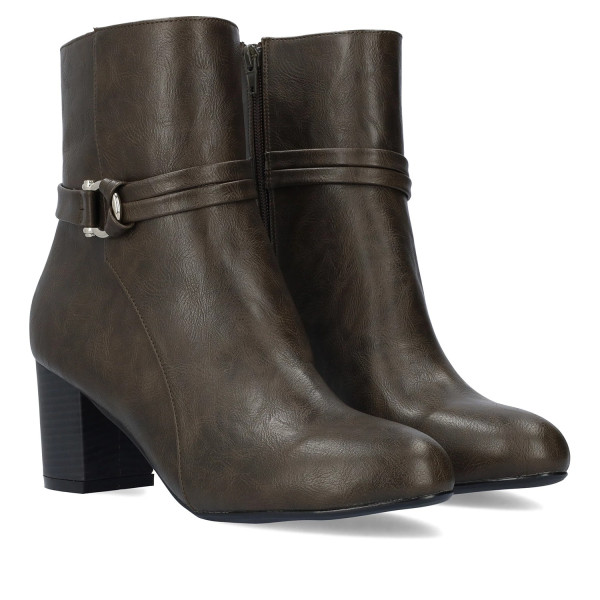 Andres Machado AM4237-08 High Heeled Ankle Boot Grey 8cm Andres Machado AM4237-08 High Heeled Ankle Boot Grey 8cm