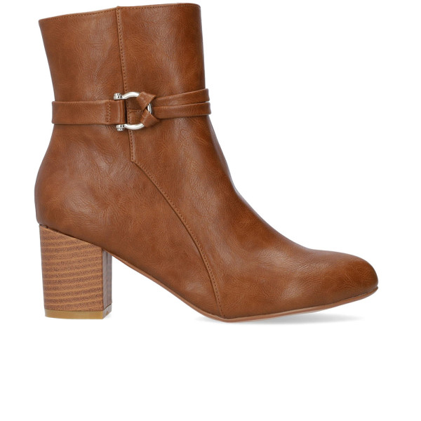 Andres Machado AM4237-09 High Heeled Ankle Boot Tan 8cm Andres Machado AM4237-09 High Heeled Ankle Boot Tan 8cm