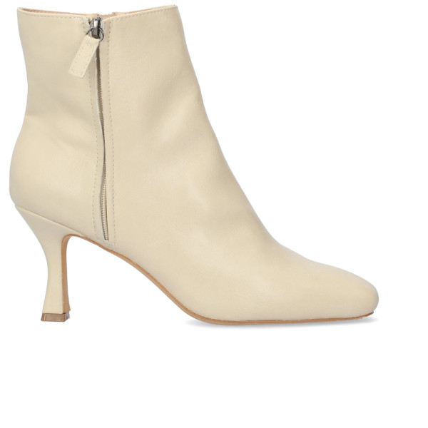 Andres Machado AM4238-02 Heeled Ankle Boot White 8cm