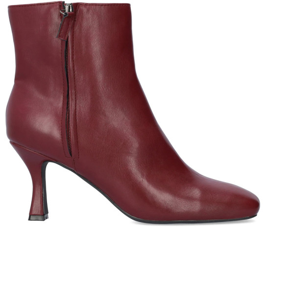 Andres Machado AM4238-23 Heeled Ankle Boot Burgundy 8cm Andres Machado AM4238-23 Heeled Ankle Boot Burgundy 8cm