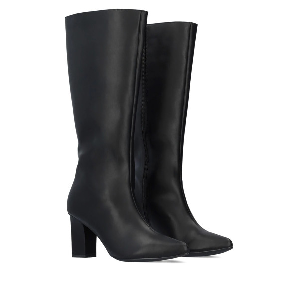 Andres Machado AM4245-01 High Heeled Boot Black 8cm Andres Machado AM4245-01 High Heeled Boot Black 8cm