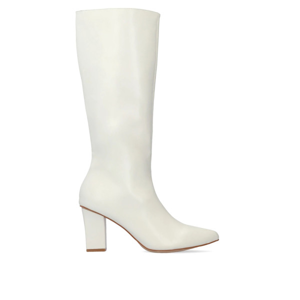 Andres Machado AM4245-02 High Heeled Boot White 8cm Andres Machado AM4245-02 High Heeled Boot White 8cm