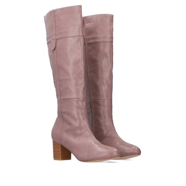 Andres Machado AM4247-10 High Heeled Boot Lilac 7cm Andres Machado AM4247-10 High Heeled Boot Lilac 7cm