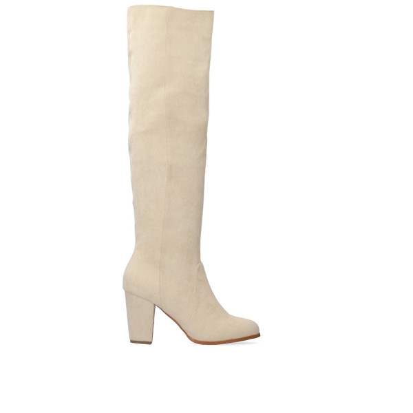 Andres Machado AM4250-15 High Heeled Boot Beige 9cm Andres Machado AM4250-15 High Heeled Boot Beige 9cm