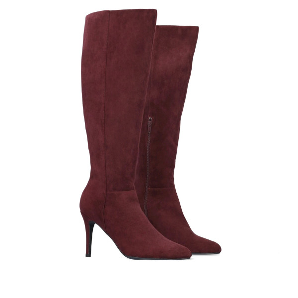 Andres Machado AM4251-23 High Heeled Boot Burgundy 11cm Andres Machado AM4251-23 High Heeled Boot Burgundy 11cm