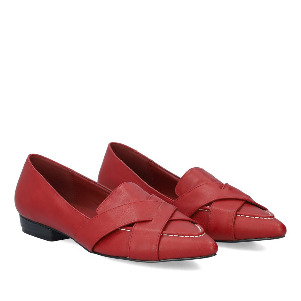 Andres Machado AM5713-14 Flat Pump Red Andres Machado AM5713-14 Flat Pump Red