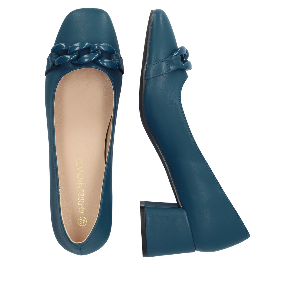 Andres Machado AM5719-12 Pump Blue 6cm Andres Machado AM5719-12 Pump Blue 6cm