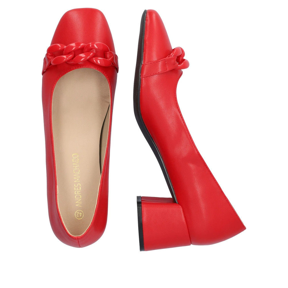 Andres Machado AM5719-14 Pump Red 6cm Andres Machado AM5719-14 Pump Red 6cm