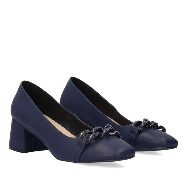 Andres Machado AM5719-18 Pump Dark Blue 6cm Andres Machado AM5719-18 Pump Dark Blue 6cm
