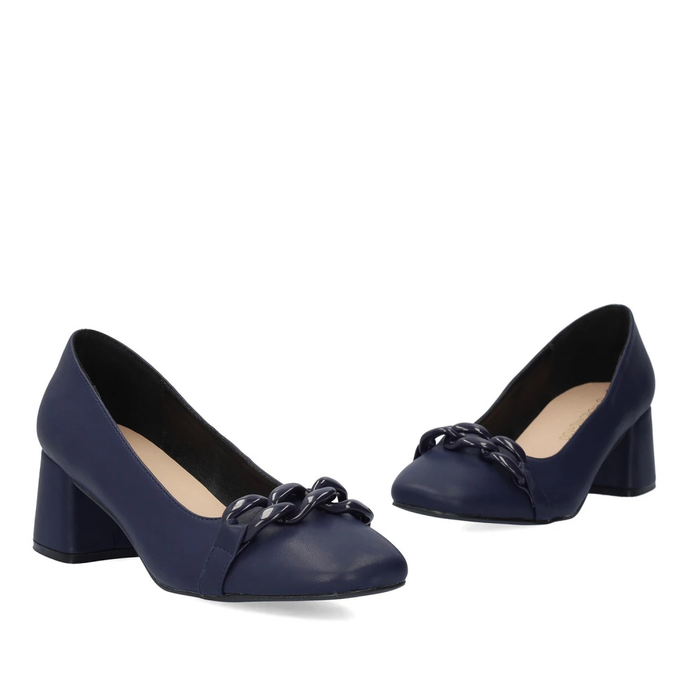 Andres Machado AM5719-18 Pump Dark Blue 6cm Andres Machado AM5719-18 Pump Dark Blue 6cm