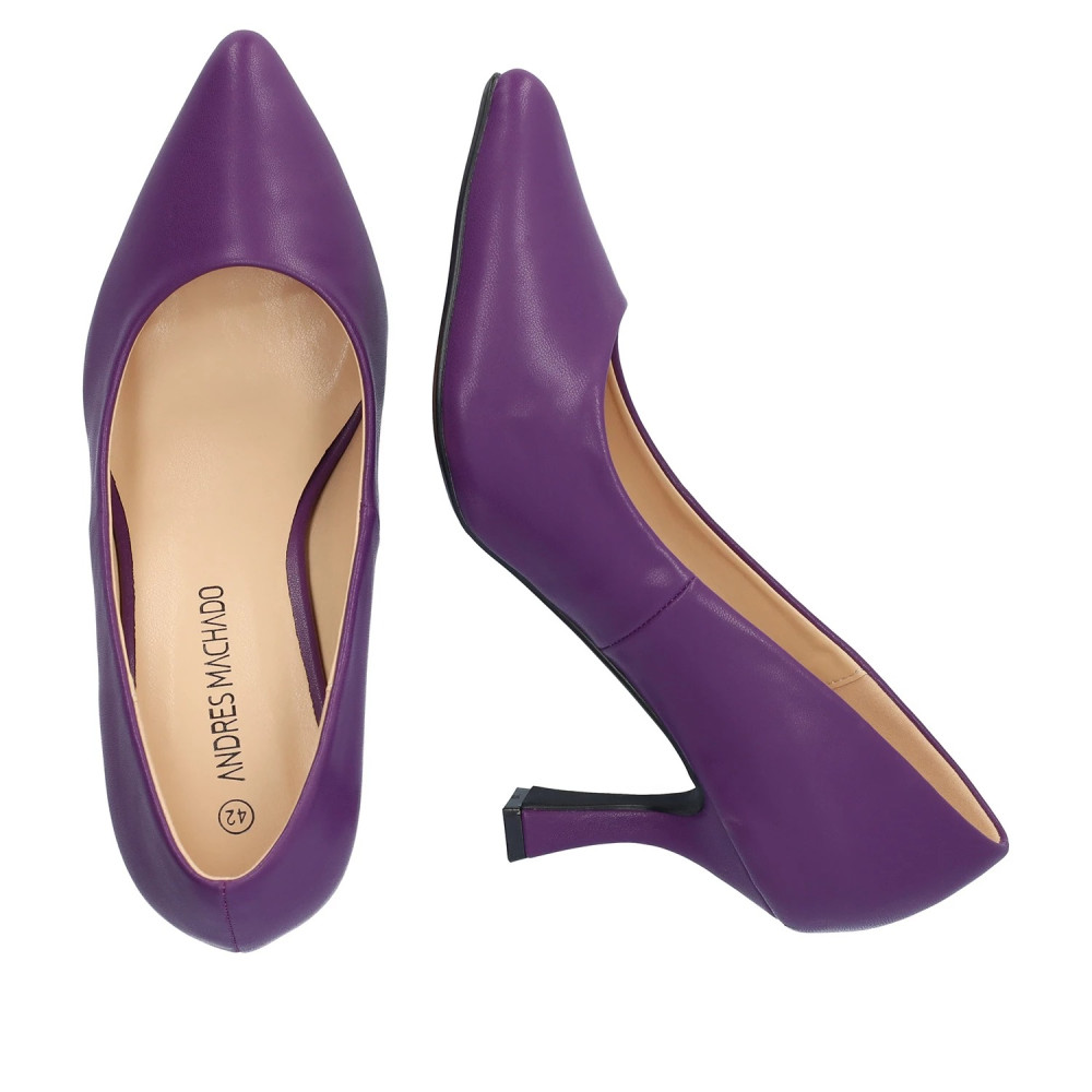 Andres Machado AM5724-10 Pump Purple 8.5cm Andres Machado AM5724-10 Pump Purple 8.5cm