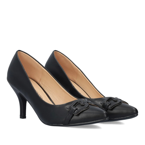 Andres Machado AM5727-01 Pump Black 8.5cm Andres Machado AM5727-01 Pump Black 8.5cm