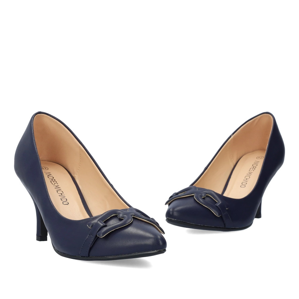 Andres Machado AM5727-18 Pump Blue 8.5cm Andres Machado AM5727-18 Pump Blue 8.5cm