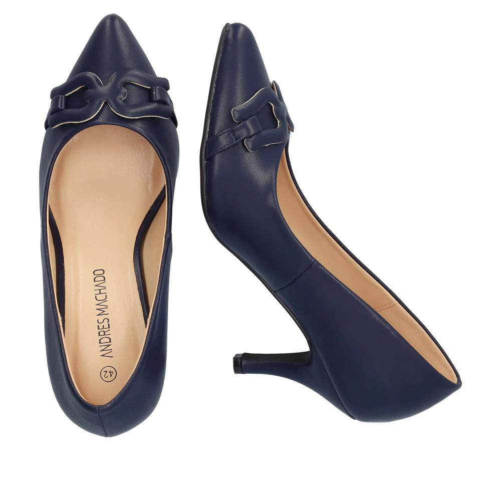 Andres Machado AM5727-18 Pump Blue 8.5cm Andres Machado AM5727-18 Pump Blue 8.5cm