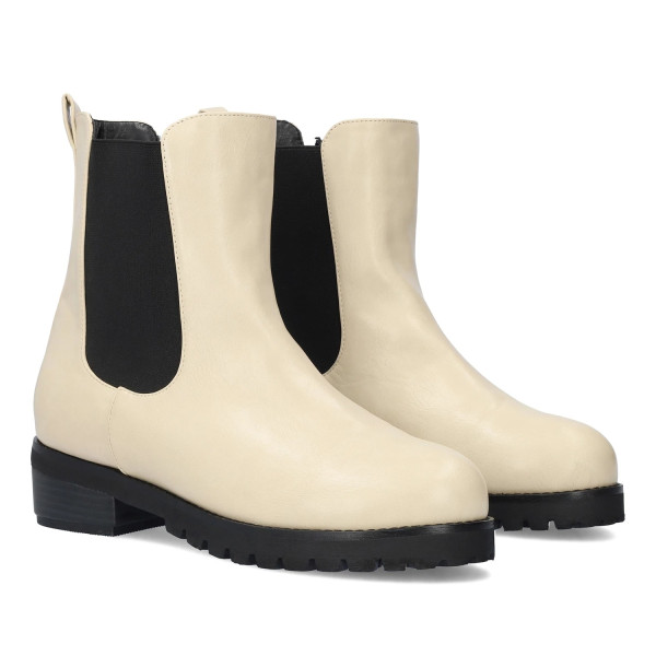 Andres Machado AM4232-15 Ankle Boot Ivory Andres Machado AM4232-15 Ankle Boot Ivory