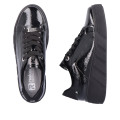 Rieker W0501-00 Anatomical Leather Sneaker Black