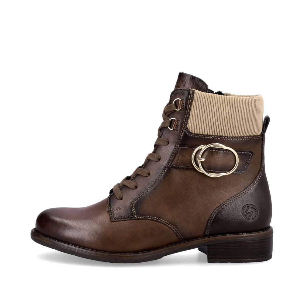 Remonte D0F76-22 Anatomical Leather Ankle Boot Brown