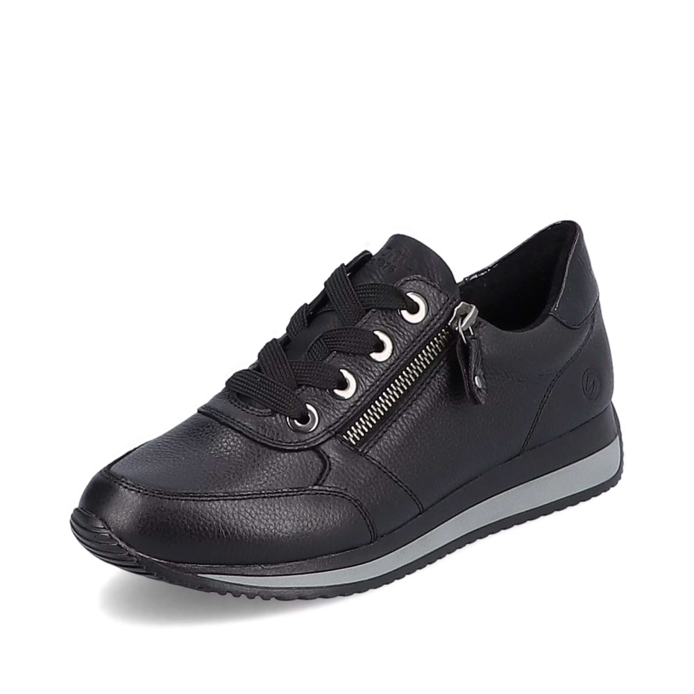 Remonte D0H11-01 Anatomical Leather Sneaker Black