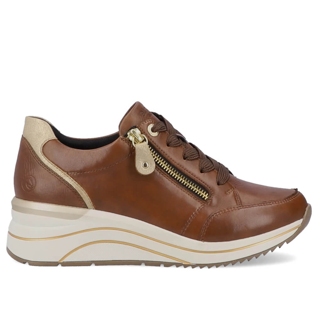 Remonte D0T03-22 Anatomical Leather Sneaker Brown