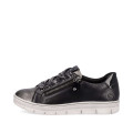Remonte D5825-02 Anatomical Leather Sneaker Black