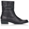 Remonte D6886-01 Anatomic Leather Ankle Boot Black