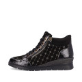 Remonte R0773-04 Anatomical Leather Ankle Boot Sneaker Black