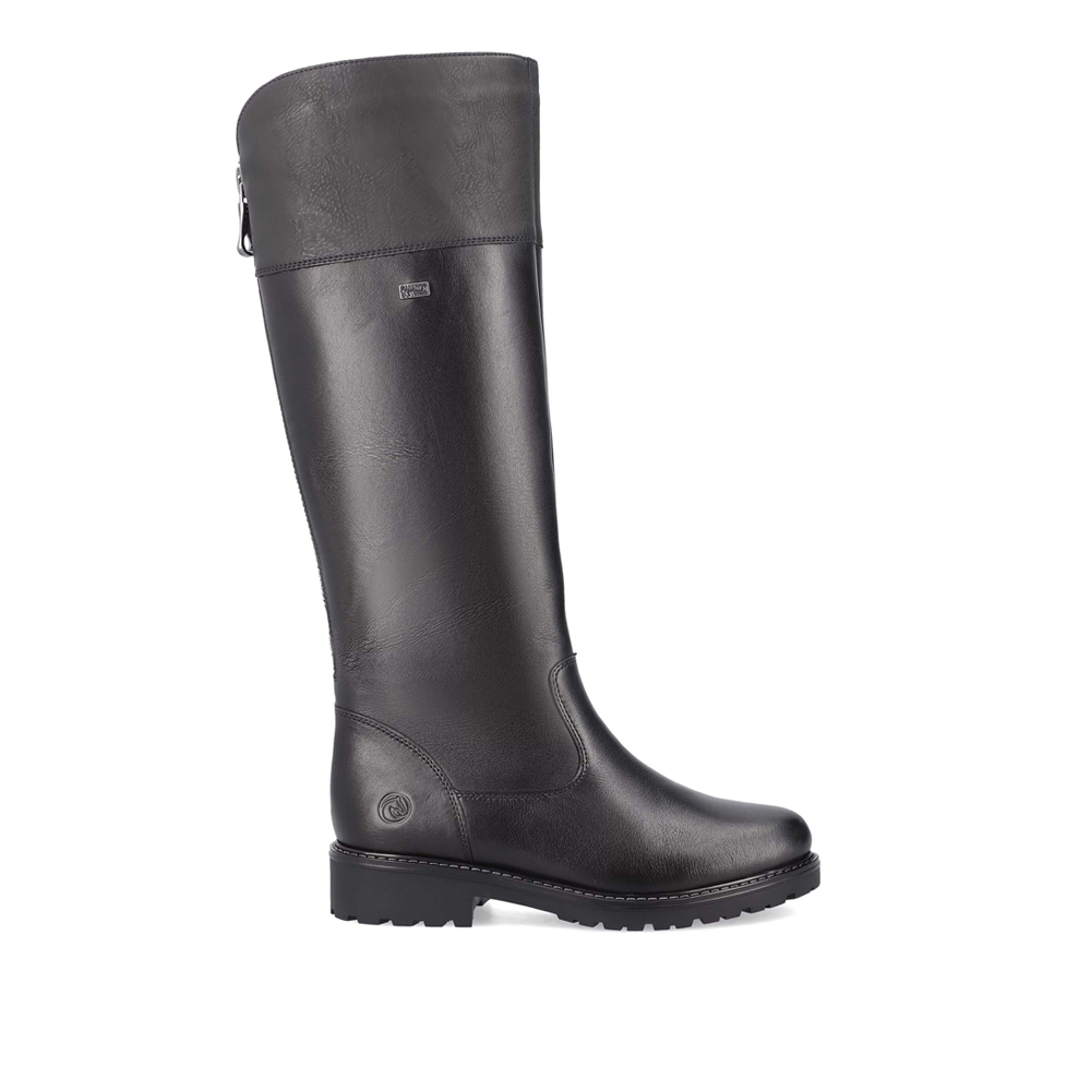Remonte R6581-04 Anatomical Leather Boot Black