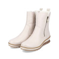 Remonte R8482-60 Anatomical Leather Ankle Boot Ivory