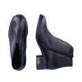 Remonte R8870-00 Anatomic Leather Heeled Ankle Boot Black 5cm