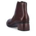 Remonte R8870-36 Anatomic Leather Heeled Ankle Boot Burgundy 5cm