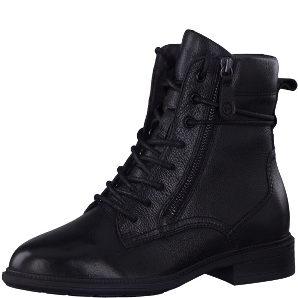 Tamaris 55102-41-001 Anatomical Leather Combat Boot Black Tamaris 55102-41-001 Anatomical Leather Combat Boot Black