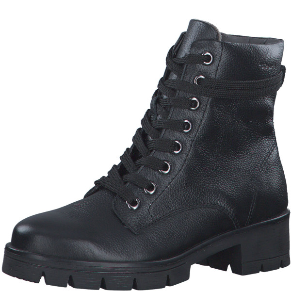 Tamaris 55212-41-001 Anatomical Leather Combat Boot Black Tamaris 55212-41-001 Anatomical Leather Combat Boot Black