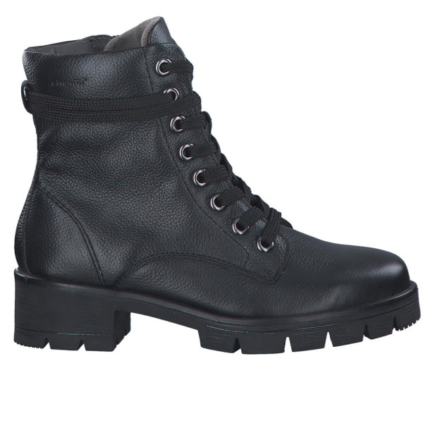 Tamaris 55212-41-001 Anatomical Leather Combat Boot Black Tamaris 55212-41-001 Anatomical Leather Combat Boot Black
