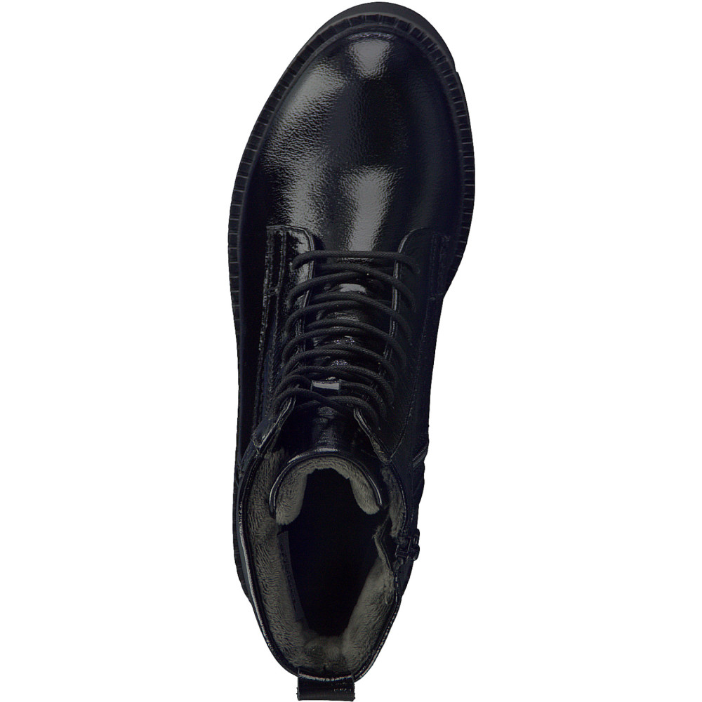 Tamaris 55216-41-018 Anatomical Leather Combat Boot Black Tamaris 55216-41-018 Anatomical Leather Combat Boot Black