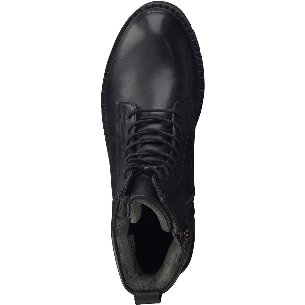 Tamaris 55216-41-022 Anatomical Leather Combat Boot Black Tamaris 55216-41-022 Anatomical Leather Combat Boot Black